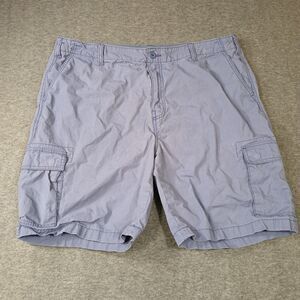 Nautica Cargo Shorts Men's Size 40W Modern Fit Blueish Gray Flat Front‎ Pockets